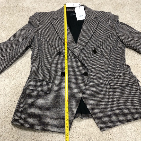 Theory DB Angled Abbot Knit Tan Multi Jacket Sz 12 - Picture 8 of 11